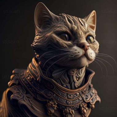 3D model Highlander cat (STL)